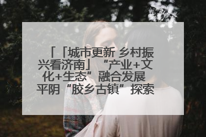 「城市更新 乡村振兴看济南」“产业+文化+生态”融合发展 平阴“胶乡古镇”探索振兴路径成效显著