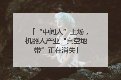 “中间人”上场，机器人产业“真空地带”正在消失
