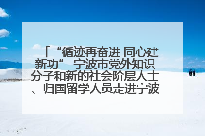“循迹再奋进 同心建新功” 宁波市党外知识分子和新的社会阶层人士、归国留学人员走进宁波舟山港穿山港区