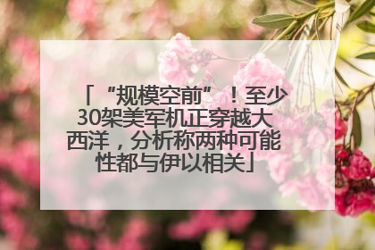 “规模空前”！至少30架美军机正穿越大西洋，分析称两种可能性都与伊以相关