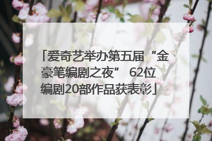 爱奇艺举办第五届“金豪笔编剧之夜” 62位编剧20部作品获表彰