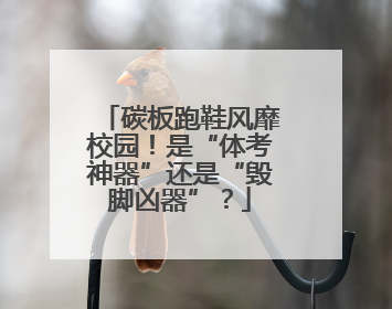 碳板跑鞋风靡校园！是“体考神器”还是“毁脚凶器”？