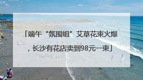 端午“氛围组”艾草花束火爆，长沙有花店卖到98元一束