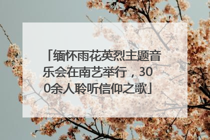 缅怀雨花英烈主题音乐会在南艺举行，300余人聆听信仰之歌