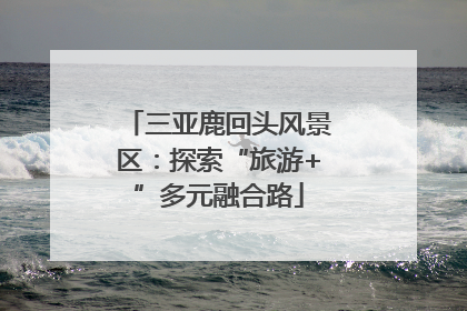 三亚鹿回头风景区：探索“旅游+”多元融合路