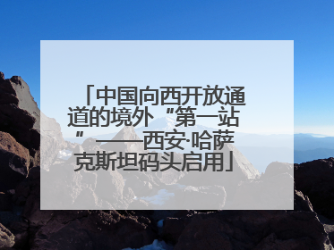 中国向西开放通道的境外“第一站”——西安·哈萨克斯坦码头启用