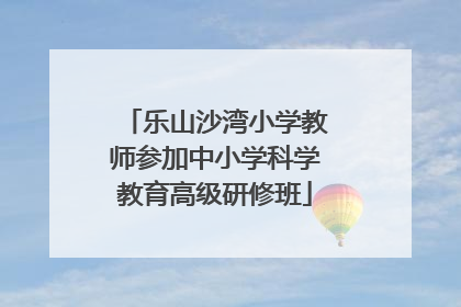 乐山沙湾小学教师参加中小学科学教育高级研修班