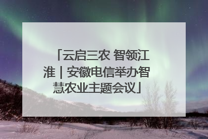 云启三农 智领江淮｜安徽电信举办智慧农业主题会议
