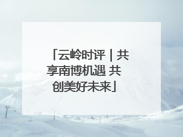 云岭时评｜共享南博机遇 共创美好未来
