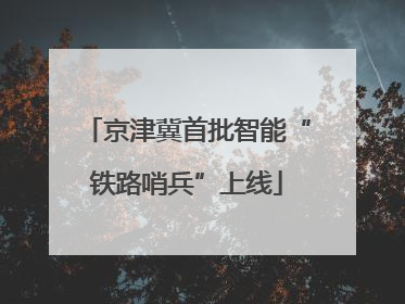 京津冀首批智能“铁路哨兵”上线