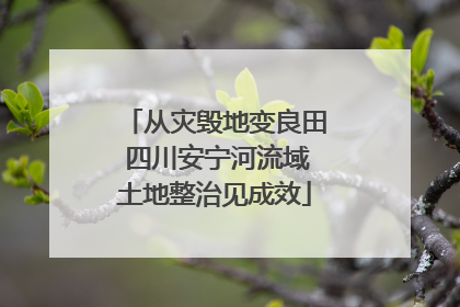 从灾毁地变良田 四川安宁河流域土地整治见成效