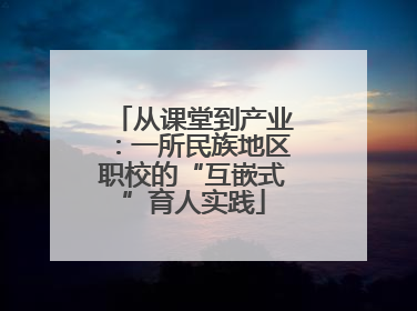 从课堂到产业：一所民族地区职校的“互嵌式”育人实践