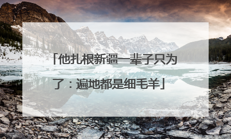 他扎根新疆一辈子只为了：遍地都是细毛羊