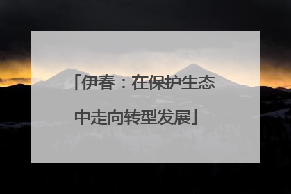 伊春：在保护生态中走向转型发展