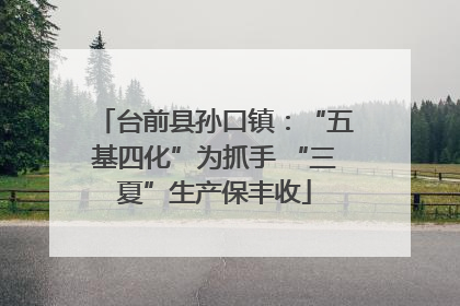 台前县孙口镇：“五基四化”为抓手 “三夏”生产保丰收