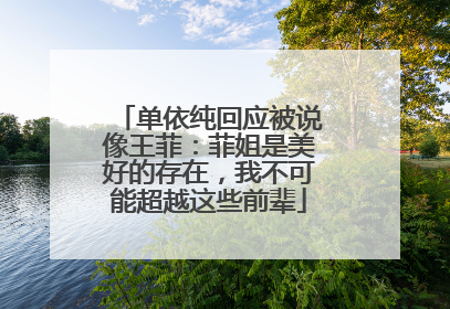 单依纯回应被说像王菲：菲姐是美好的存在，我不可能超越这些前辈