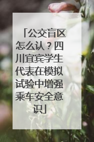 公交盲区怎么认？四川宜宾学生代表在模拟试验中增强乘车安全意识