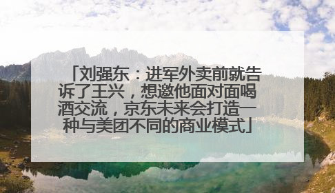 刘强东：进军外卖前就告诉了王兴，想邀他面对面喝酒交流，京东未来会打造一种与美团不同的商业模式
