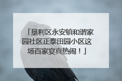垦利区永安镇和谐家园社区正泰田园小区这场百家宴真热闹！