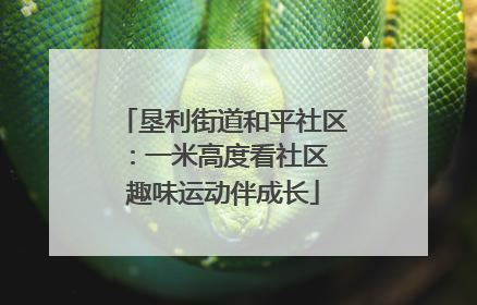 垦利街道和平社区：一米高度看社区 趣味运动伴成长