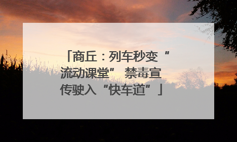 商丘：列车秒变“流动课堂” 禁毒宣传驶入“快车道”