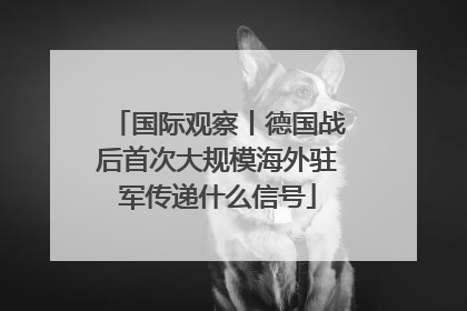 国际观察丨德国战后首次大规模海外驻军传递什么信号