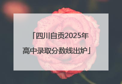 四川自贡2025年高中录取分数线出炉