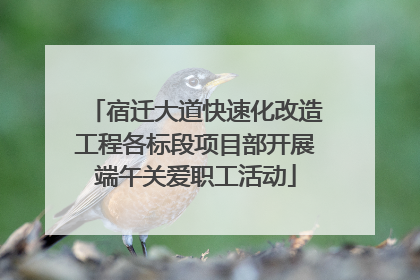 宿迁大道快速化改造工程各标段项目部开展端午关爱职工活动