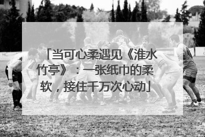 当可心柔遇见《淮水竹亭》：一张纸巾的柔软，接住千万次心动