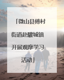 微山县傅村街道赴驩城镇开展观摩学习活动