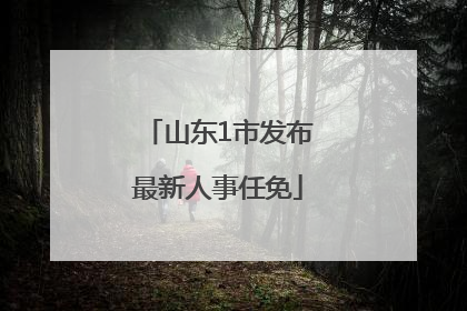 山东1市发布最新人事任免