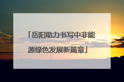 岳阳助力书写中非能源绿色发展新篇章