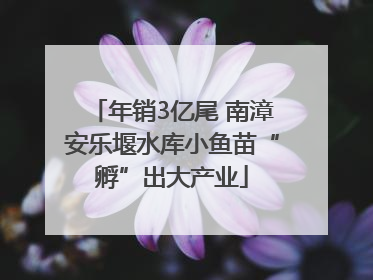 年销3亿尾 南漳安乐堰水库小鱼苗“孵”出大产业