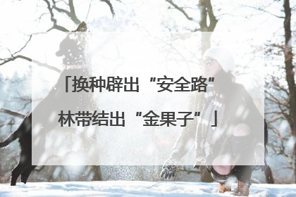 换种辟出“安全路” 林带结出“金果子”
