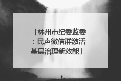 林州市纪委监委：民声微信群激活基层治理新效能