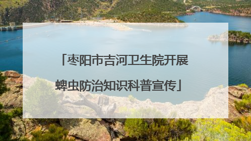 枣阳市吉河卫生院开展蜱虫防治知识科普宣传
