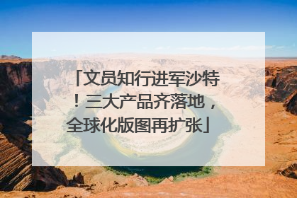 文员知行进军沙特！三大产品齐落地，全球化版图再扩张