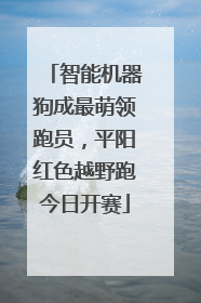 智能机器狗成最萌领跑员，平阳红色越野跑今日开赛
