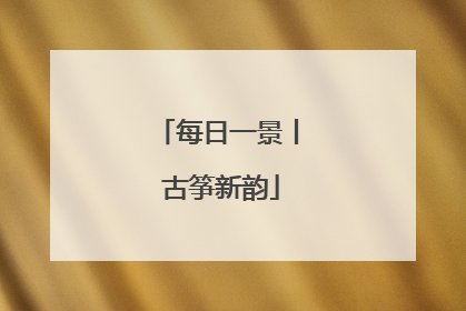 每日一景丨 古筝新韵