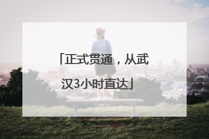 正式贯通，从武汉3小时直达