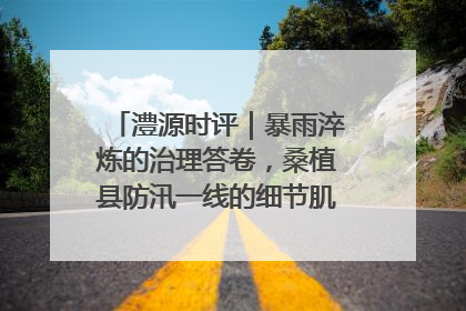 澧源时评｜暴雨淬炼的治理答卷，桑植县防汛一线的细节肌理与体系力量
