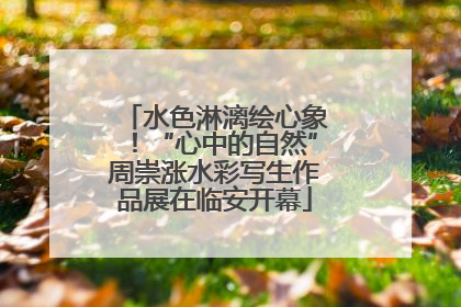 水色淋漓绘心象！“心中的自然”周崇涨水彩写生作品展在临安开幕