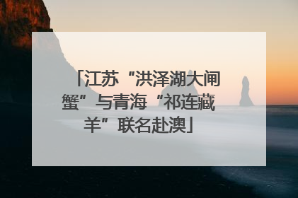 江苏“洪泽湖大闸蟹”与青海“祁连藏羊”联名赴澳