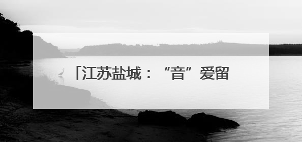 江苏盐城：“音”爱留“夏” 带火一座城