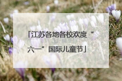 江苏各地各校欢度“六一”国际儿童节