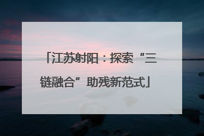 江苏射阳：探索“三链融合”助残新范式