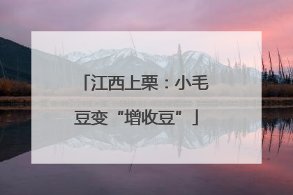 江西上栗：小毛豆变“增收豆”