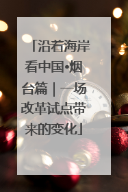 沿着海岸看中国•烟台篇｜一场改革试点带来的变化