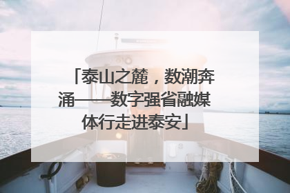 泰山之麓，数潮奔涌——数字强省融媒体行走进泰安