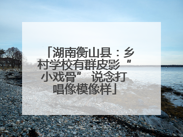 湖南衡山县：乡村学校有群皮影“小戏骨” 说念打唱像模像样